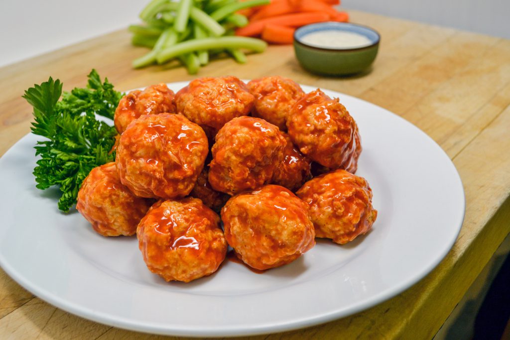 Buffalo-Style Chicken Meatballs