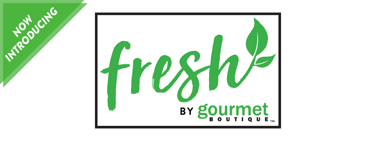 Fresh By Gourmet Intro Banner with Boxed Logo