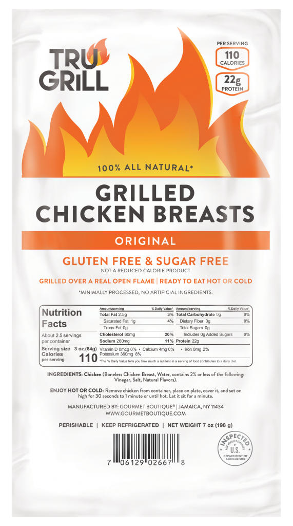 Tru Grill Original 7oz Grilled Chicken Breasts