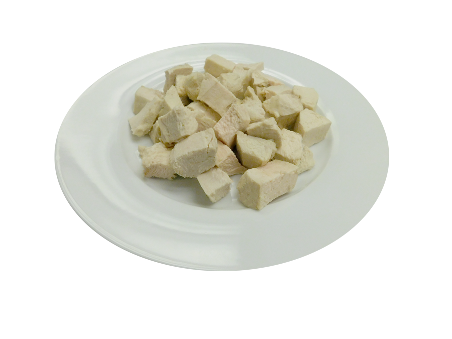 Diced Poached Chicken Breasts