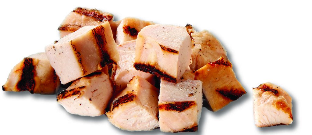 Diced Grilled Chicken Breasts
