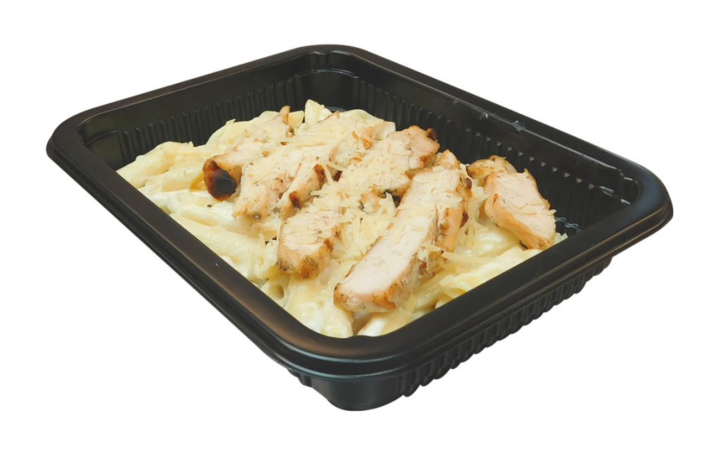 Prepackaged Grilled Chicken with Penne Alfredo Meal